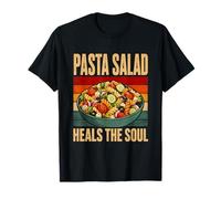 Ensalada de Pasta Retro al Atardecer Cura el Humor de los Amantes de la Comida del Alma Camiseta