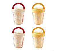 Ensalada Doble Capa 500ML con Tenedor y Cesta Ensalada Doble