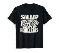 ¿Ensalada? Eso es lo Que Come mi Comida Divertida Amante de la Carne Camiseta gráfica económica, Hombre, Negro, S