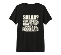 ¿Ensalada? Eso es lo Que Come mi Comida Divertida Amante de la Carne Camiseta Premium