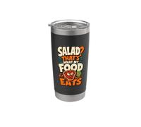 ¿Ensalada? Eso es lo que come mi comida divertida amante de la carne Vaso térmico de acero inoxidable de doble pared