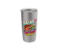 ¿Ensalada? Eso es lo que come mi comida divertida amante de la carne Vaso térmico de acero inoxidable de doble pared