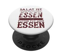 Ensalada no es una Comida Adecuada - Carne - Diseño Vikingo PopSockets PopGrip Adhesivo