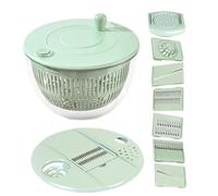 Ensalada Spinner con rebanadora - Ensalada Spinner y Secadora - Multifuncional Cocina Secador Colander de Neumáticos para Gunginger Ajo Patatas Preparación de Alimentos