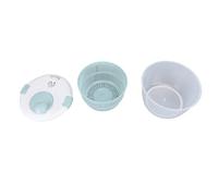 Ensalada Spinner PP 5L Licter de lechuga multifuncional Secadora de vegetales Lavadora de frutas con tazón de tapa dor de de cocina para el hogar azul