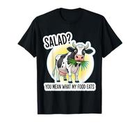 ¿Ensalada? Te refieres a lo Que Come mi Comida Broma Divertida sobre la Dieta de carnívoros Camiseta