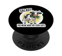 ¿Ensalada? Te refieres a lo Que Come mi Comida Broma Divertida sobre la Dieta de carnívoros PopSockets PopGrip Adhesivo