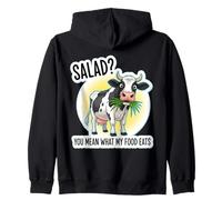 ¿Ensalada? Te refieres a lo Que Come mi Comida Broma Divertida sobre la Dieta de carnívoros Sudadera con Capucha