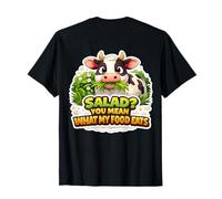 ¿Ensalada? Te refieres a lo Que Come mi Comida Funny Carnivore Diet Cow Camiseta