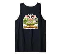 ¿Ensalada? Te refieres a lo Que Come mi Comida Funny Carnivore Diet Cow Camiseta sin Mangas