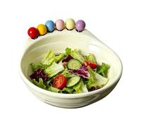 Ensaladera Con Utensilios Para Servir,Fuente Para Servir Comida Con Tenedores | Cuenco Para Yogur Con Utensilios,Para En El Hogar Apartamento Dormitorio Restaurante Encimera Fruta Verdura Tentempié Yo