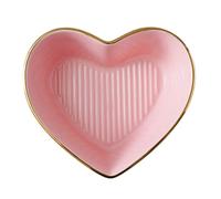 Ensaladera Corazón Tazón En Forma De Corazón Platos Recipiente con Tapa Tazón De Dulces De Helado De Cerámica Placa De Corazón Dispensador Regalos para el día de San Valentín