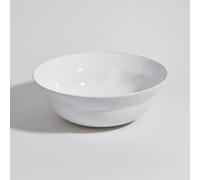 Ensaladera de cerámica blanca