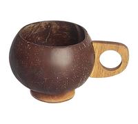 Ensaladera de Coco, Tazones de coco para alimentos Tazas hechas a mano de cáscara de coco Tazón portátil rústico resistente al desgaste, postres, cereales, smooth