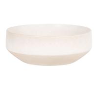 Ensaladera de gres blanco y beige