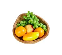 Ensaladera de madera - Decoración retro de mesa, almacenamiento de alimentos, tazón de servir | para verduras, aperitivos, alimentos, llaves, joyas, cocina, sala de estar, apartamento, oficina, fiesta