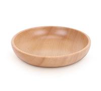 Ensaladera de madera hecha a mano de 20 cm, Rústica Bol Madera Redondo Grande, Espesar Cuenco de Madera para Sopa, Frutero decorativo Elegante para Cereales, Pasta, Sopa, Postres
