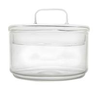 Ensaladera de Vidrio con Tapa para Frutas y Postres, Resistente al Calor | Vidrio Pieza, Superficie Lisa y Clara, Apta para Microondas y Horno, Uso Doméstico