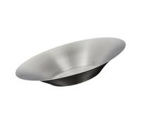 Ensaladera multifuncional de acero inoxidable de 27 cm, recipiente de almacenamiento de alimentos para uso doméstico y restaurante, plato de acero inoxidable para servir