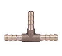 Ensamblador de manguera de 3 vías con pieza en T-t gas butano-Duokon Conector de manguera de 3 vías, conector de unión de manguera de combustible de 3 vías de latón nuevo