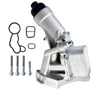 Ensamblaje de carcasa de filtro de enfriador de aceite de aluminio compatible con MW 230i 330e 330i 330i GT xDrive 430i 530e 530i 740e xDrive X3 X4 2016-2022. Reemplaza # 11428596283