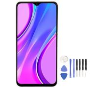 Ensamblaje de digitalizador LCD premium compatible con modelos Xiaomi9A9C NFC, pantalla Full View de 6,53 pulgadas con lector de huellas dactilares y