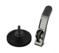 Ensamblaje de engranaje extrusor de acero endurecido para Bambu Lab A1 para impresora 3D, kit de transmisión de rodamiento de bolas dual para PLA ABS para PETG para filamento de TPU, oro negro 35,2 x