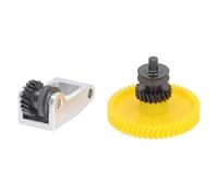 Ensamblaje de engranajes para extrusor de acero endurecido con mango de aluminio para P1S P1P X1, diseño de dientes oblicuos para filamento de fibra de carbono, recubr