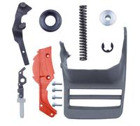 Ensamblaje de manga de mango de freno de motosierra para 362 365 371 372 372XP incluye arandela de embrague de resorte de freno de articulación de rodilla E Clip