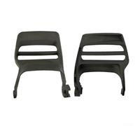 Ensamblaje de palanca de freno y protector de mano de engranaje delantero | Compatible con 340 345 350 353 | Sustituye a 503850901 | Plástico resistente | Para herramientas de jardín | Negro (2 piezas