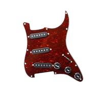Ensamblaje Del Panel De La Pastilla De La Guitarra Eléctrica Alnico5, Cubierta Frontal De La Pastilla Sss Del Panel De Tres Pastillas Individuales (Color : Crimson Panel 11)