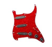 Ensamblaje Del Panel De La Pastilla De La Guitarra Eléctrica Alnico5, Cubierta Frontal De La Pastilla Sss Del Panel De Tres Pastillas Individuales (Color : Crimson Panel 7)