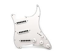 Ensamblaje Del Panel De Una Sola Pastilla De Guitarra Eléctrica Cableado Del Panel De Guitarra Eléctrica Pastilla De Cabeza De Paraguas Hexagonal (Color : White)