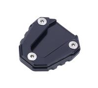 Ensanchamiento Almohadilla de extensión reposapiés agrandada, marco lateral CNC Universal para motocicleta(Black)