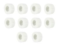 ENSDIEPLS Cinta de silicona autofusible para sellado y aisla Cinta Autoadhesiva De Silicona Negro/Blanco 1,5/3 M 1/3/5/10 Uds(White-10Pcs,1.5M)