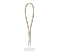 ENSDIEPLS Cordón para teléfono móvil, Correa de muñeca Ajustable de poliéster con autobloqueo for teléfono, Multicolor(Beige)