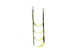 ENSDIEPLS Escalera de Cuerda náutica, Boat Rope Ladder 3/4/5 Step For Inflatable Kayak Canoe Motorboat(4 Step)