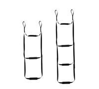 ENSDIEPLS Escalera de Cuerda náutica, Boat Rope Ladder Nylon Webbing For Kayak Sailboat Black 3/4 Steps(Black-3 Steps)