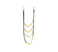 ENSDIEPLS Escalera de Cuerda náutica, Portable Folding Yacht Rope Ladder 3-5 Step Multicolor(Green 4 Step)