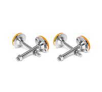 ENSDIEPLS Pies niveladores Ajustables para Muebles, Pies niveladores Ajustables Naranja Múltiples tamaños 4 Piezas(D100X30X100 mm)