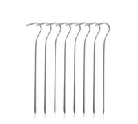 ENSDIEPLS Piquetas para Tiendas de campaña de Alta resistenc Estacas de Titanio for Tiendas de campaña, 16,5-20 cm, 6 Unidades, for Camping y toldos Exteriores.(Ti4003P 8pcs 16.5cm)
