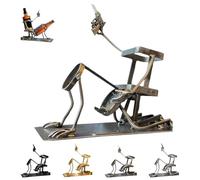 enseak Skull Coke and Wine Bottle Stand,unny Metal Skull Skeleton Bar Decor,or Whiskey, Beer - Steampunk Style Beverage Display Stand for Home, Kitchen, Prank Gift for Adults-C