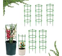 enseak Tomato Cage,Tomato Plant Support Clips,Tomato Plant Support Sticks,Plant Cages & Supports,Plant Climbing Frame,Tomatoes Support,Tomato Cages for Garden Flower and Fruit Growing