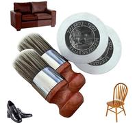 enseak Wise Owl Furniture Salve for Leather,Furniture Salve and Brush,Leather Salve for Furniture Sofas,Leather Conditioner Restorer & Polish, Deep Leather Cleaner Set for Furniture, Car Seats