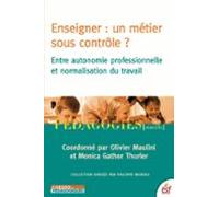 Enseigner Un Métier Sous Contrôle ? (ebook)
