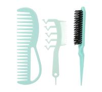 Ensemble de 3 brosses à friser pour le cuir chevelu, masseur portable, réduit le stress, jeu de peignes de coiffure pour salon de beauté