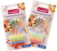 Ensemble de bougies d’anniversaire, 24 pièces - Marque DM Allemagne - Compatible avec profissimo - Geburtstagskerzen-Set, 24 St