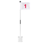 Ensemble de Drapeau et de Coupe - Kit complet Pour l'entraînement au Golf | Outils d'entraînement au Golf en exté Pour le Jardin | Accesorios débutants et entraînements