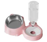 Ensemble De Gamelles De Nourriture Et D'eau Pour Chat, Gamelles De Nourriture Et D'eau Pour Chats,Plats Inclinés D'alimentation Pour Chiots - Bol De Nourriture En Acier Inoxydable Pour Chat Et