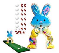 Ensemble De Jeu De Golf De Pâques - Parcours D'activités De Mini-golf Portable Avec Balles De Club, Plaisir Interactif, Divertissement | | Jeu De Chambre À Coucher De Salon De Maison D'intérieur Pour